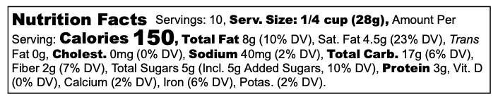 Toasted Coconut Granola