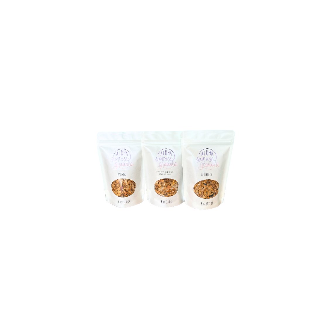 4 oz. 3 - Flavor Granola Sampler - Aloha Sunrise Granola