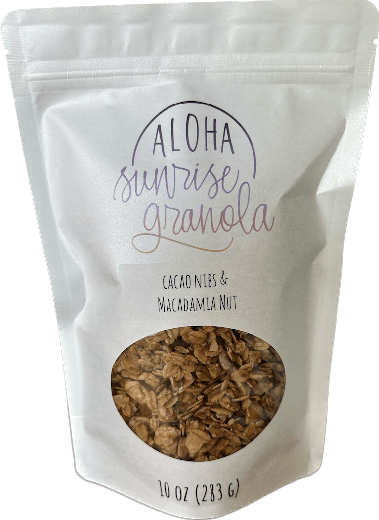 Small-Batch Cacao Nibs & Macadamia Nut Granola - Aloha Sunrise Granola